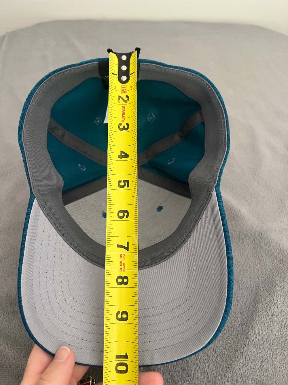 Under Armour Mens Blitzing 3.0 Teal Heather Stretch Fit Hat LG/XL - Picture 9 of 9